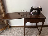 Montgomery Ward Sewing Machine & Cabinet..