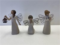 LOT OF 3 WILLOW TREE GIRL FIGURINES