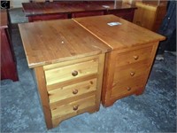 2 Solid Wood End Tables