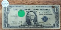 1935-E U.S. $1 STAR NOTE SILVER CERTIFICATE