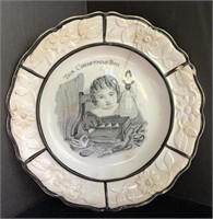 Rare The Christmas Box Soft Paste Transferware