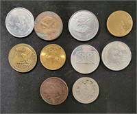 10 Various Tokens/Coins