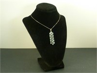 Beautiful Sterling Silver & Topaz Necklace