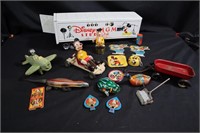 Mickey mouse & tin toy lot