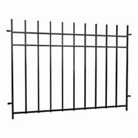 Peak Niagara 4Ft. Steel Garden Fence Panel