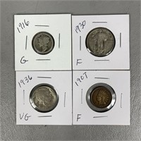 Mixed Four Pack Of Coins
