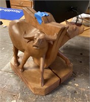 Pair of oxen bookends