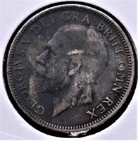 1933 G BRIT SILVER SHILLING VF