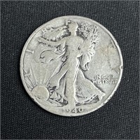 1940 Walking Liberty Silver Half Dollar