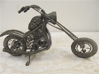 Metal wire model motorcycle