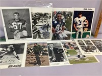 Lot of 9 NFL signed photographs