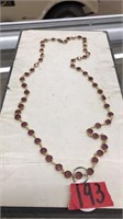 AMETHYST BEADED NECKLACE