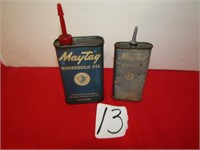 2 MAYTAG HOUSEHOLD OIL TINS