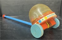 (E) Vintage Fisher-Price Corn Popper Push Toy.