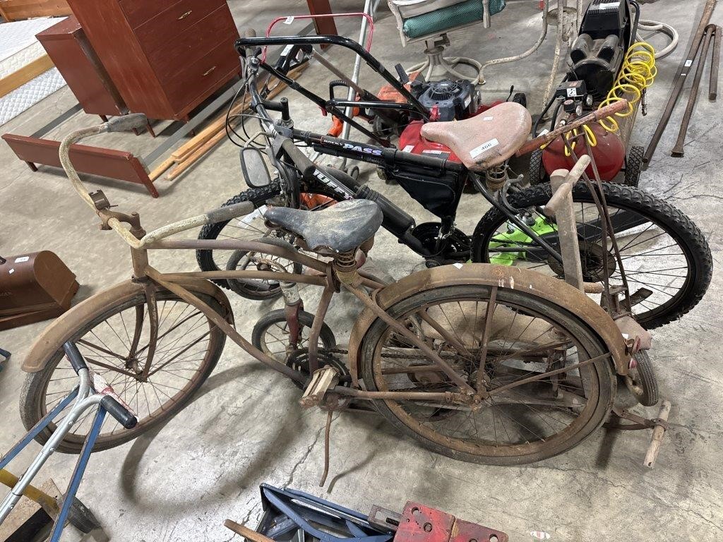Vintage Scooters & Bicycle, Huffy Mt. Bike.