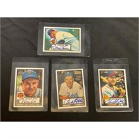 (4) 2001 Topps Archives Autographed Cards