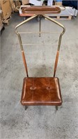 47in Vintage MCM Butler’s Chair Suit Valet With