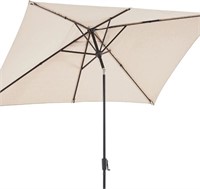 BLUU Olefin Rectangular Patio Market Umbrella