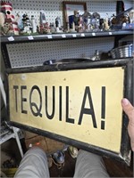 Wooden Tequila Sign