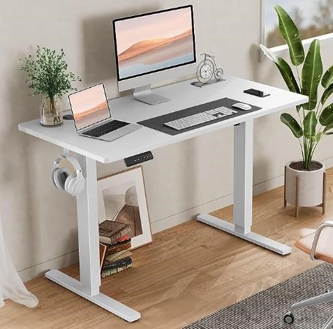 SMUG Electric Standing Desk, White
