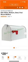 White mailboxes