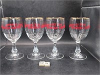 SET OF VINTAGE SPANISH COFFEE GLASSES