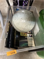 GLOBE AND ASTRONOMY BOOKS