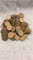 Approx 100 Wheat Pennies- Various Dates