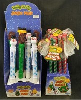Holly Jolly Jumbo Pencils & Pens Christmas