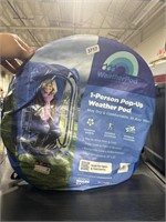 Weather pod large 1- person pop up weather pod