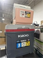 Lot of 2 igloo coolers needs TLC Which may mean a