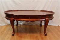 Queen Anne-Style Oval Coffee or Tea Table