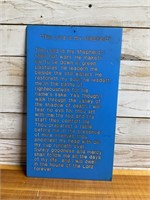 LORD'S PRAYER SIGN  18" TALL