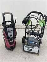 2 Electric Pressure Washers (both power on)