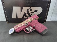 S&W M&P9 Shield Plus 9mm Black Cherry & Roses
