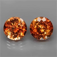 Natural Brazil Imperial Champagne Topaz Pair 10.00