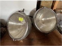 Antique-Pair of headlights (11")Bickle Firetruck