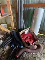 Camper-Sewer hose attachments and assorted hoses