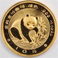 1986 Gold 1/10oz Panda