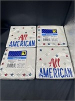 4ct All American 16ct Lunch Napkins Red White Blue