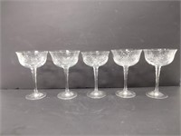Mikasa Etched Crystal Stemware