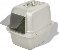 Van Ness Enclosed Cat Litter Pan - Large: White...