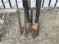 LOPPERS AND DIGGING FORK