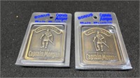 2 Captain Morgan Belt Buckles