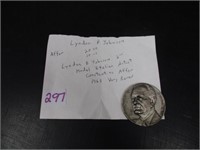 Lyndon Johnson 1963 Italian maker coin