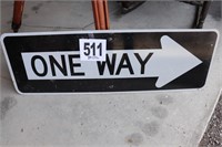 12x36" One Way sign