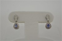 Tanzanite Diamond Earrings