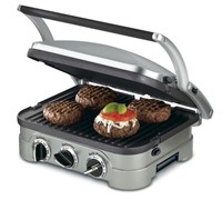 Cuisinart CGR-4NEC 5-in-1 Griddler in Silver with