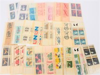 Stamps 25 Commemorative 6 Cent Plate Blocks