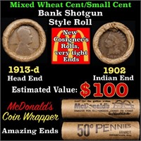 Small Cent Mixed Roll Orig Brandt McDonalds Wrappe